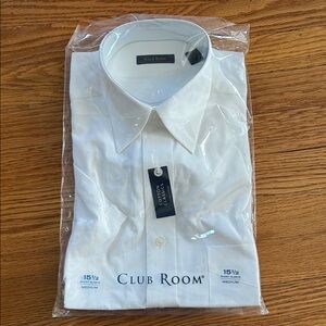 Club Room White Dress Shirt Classic Formal Attire